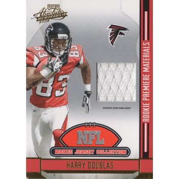Harry Douglas 2008 Absolute Memorabilia NFL Rookie Jersey Collection Card #8