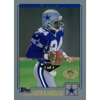 Joey Galloway Cowboys 2001 Topps Collection Card #7 Special Olympics Nevada 1/1