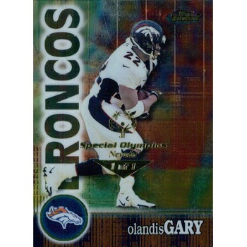 Olandis Gary Broncos 2000 Topps Finest Card #92 Special Olympics Nevada 1/1
