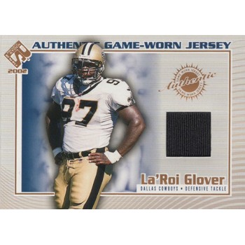 La'Roi Glover 2002 Pacific Private Stock Reserve Authentic Jersey Card #38