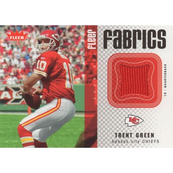 Trent Green Kansas City Chiefs 2006 Fleer Fabrics Jersey Card #FF-GR