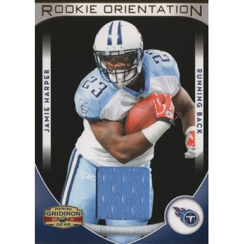 Jamie Harper 2011 Panini Gridiron Gear Rookie Orientation jersey Card #17 /299