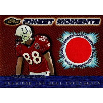 Marvin Harrison Indianapolis Colts 2000 Topps Finest Moments Jersey Card #MH-WR