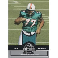 Jake Long Miami Dolphins 2008 Bowman Fabric of the Future Jersey Card #FFJL