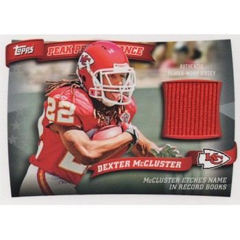 Dexter McCluster Chiefs 2010 Topps Peak Performance Relics Card #PPRDM