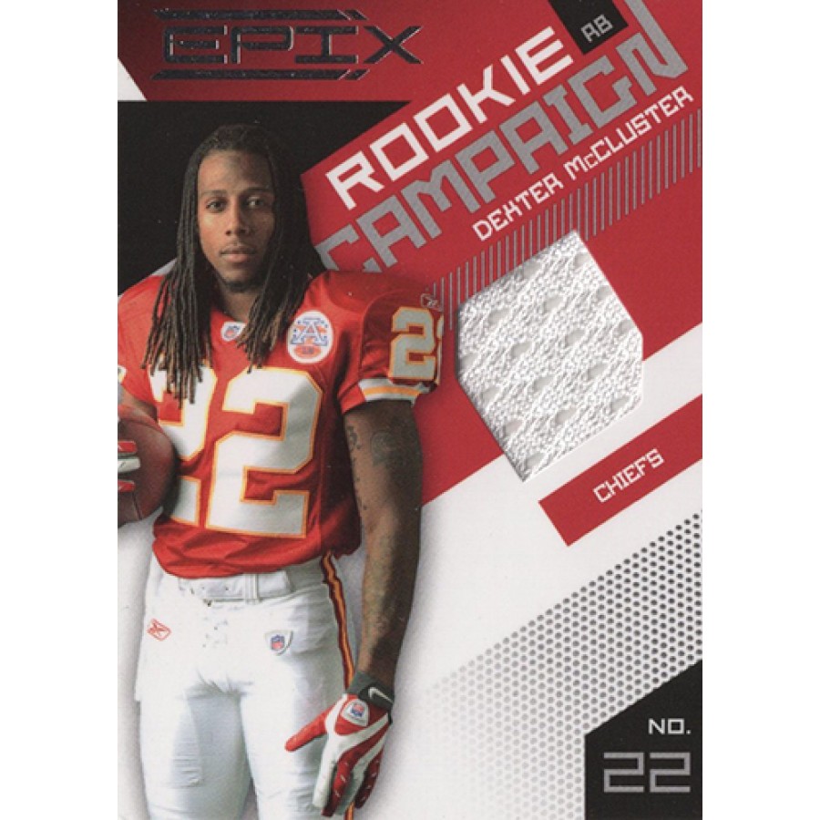 Dexter McCluster Chiefs 2010 Epix Rookie Campaign Materials Jersey Card #31  /499