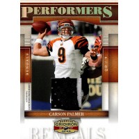 Carson Palmer 2007 Donruss Gridiron Gear Performers Jerseys Prime Card /50 #P-40