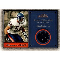Brian Urlacher Chicago Bears 2004 Fleer Showcase Grace Silver Jersey Card #SG-BU