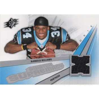 DeAngelo Williams 2006 Upper Deck SPX Swatch Supremacy Rookie Jersey Card #SW-DW