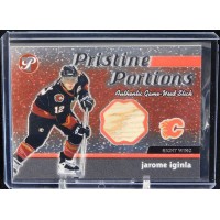 Jarome Iginla Flames 2003-04 Topps Pristine Stick Portions Stick Card #PPSJI