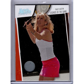 Tracy Austin 2006 Ace Authentics Legends of the Game Material Card 54/500 #LE-2