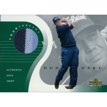 Dudley Hart 2001 Upper Deck Tour Threads Golf Card #TT-DH