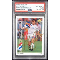 Jeff Agoos Signed 1993 Upper Deck USA World Cup 94 Card #12 PSA Authenticated
