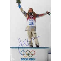 Jamie Anderson Olympic Snowboarder Signed 12x18 Glossy Photo JSA Authenticated