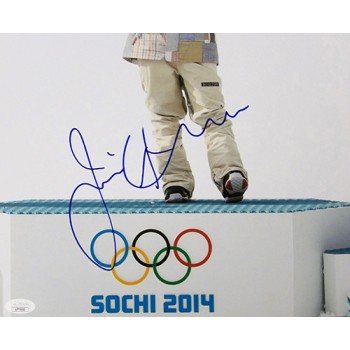 Jamie Anderson Olympic Snowboarder Signed 12x18 Glossy Photo JSA Authenticated