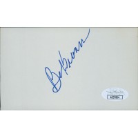 Bob Beamon Olympic Long Jump Signed 3x5 Index Card JSA Authenticated