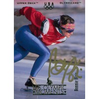 Bonnie Blair Olympic Speed Skater Signed 1996 UD Card #79 JSA Authenticated