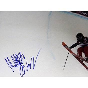 Maddie Bowman Olympic Skier Signed 12x18 Glossy Photo JSA Authenticated