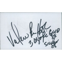 Valerie Brisco-Hooks Olympic Track And Field Signed 3x5 Index Card JSA Authentic Valerie Brisco-Hooks Olympic Track And Field Signed 3x5 Index Card JSA Authentic