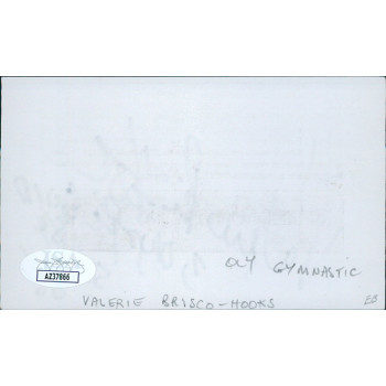 Valerie Brisco-Hooks Olympic Track And Field Signed 3x5 Index Card JSA Authentic Valerie Brisco-Hooks Olympic Track And Field Signed 3x5 Index Card JSA Authentic