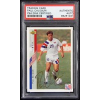 Paul Caligiuri Signed 1994 Upper Deck USA World Cup Card #19 PSA Authenticated