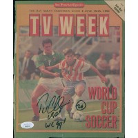 Paul Caligiuri Signed SF Chronicle TV Week Cover Page JSA Authenticated