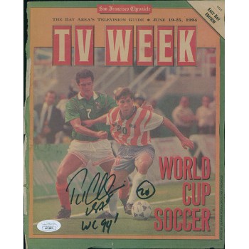 Paul Caligiuri Signed SF Chronicle TV Week Cover Page JSA Authenticated