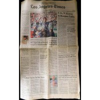 Paul Caligiuri Signed Los Angeles Times Newspaper 6/23/94 JSA Authenticated
