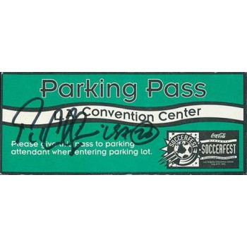 Paul Caligiuri Signed 1994 Soccerfest Parking Pass JSA Authenticated