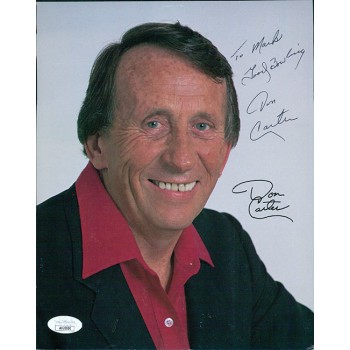 Don Carter PBA Bowler Signed 8x10 Cardstock Photo JSA Authenticated Personalized