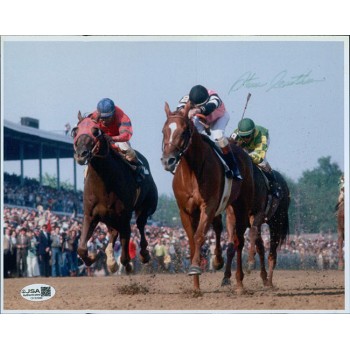 Steve Cauthen Jockey Signed 8x10 Matte Photo JSA Authenticated Steve Cauthen Jockey Signed 8x10 Matte Photo JSA Authenticated