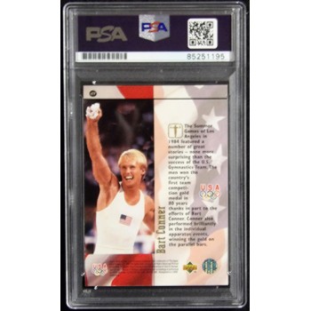 Bart Conner Signed 1996 Upper Deck Olympicard Card #47 PSA Authenticated