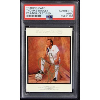 Thomas Dooley Signed 1994 Upper Deck USA World Cup Card #W15 PSA Authenticated