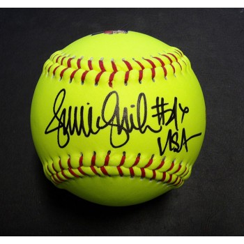 Jennie Finch Team USA Signed Yellow Softball JSA Authenticated