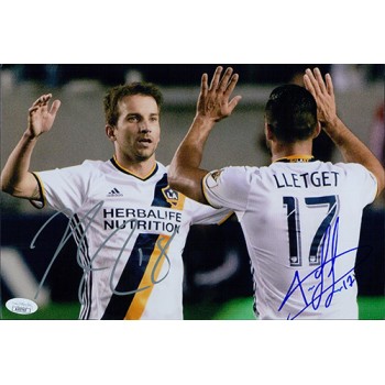 Los Angeles Galaxy Sebastian Lletget Mike Magee Signed 8x12 Matte Photo JSA Auth