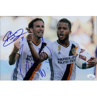 Los Angeles Galaxy Alan Gordon Giovanni Dos Santos Signed 8x12 Matte Photo JSA