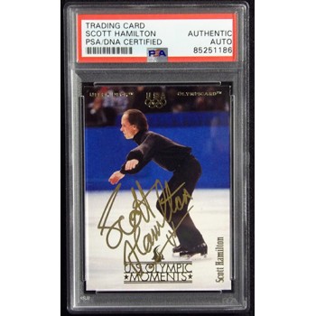 Scott Hamilton Signed 1996 Upper Deck Olympicard Card #74 PSA Authenticated