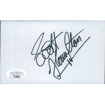 Scott Hamilton Olympic Figure Skater Signed 3x5 Index Card JSA Authenticated