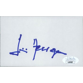 Jimmie Heuga Olympic Alpine Ski Racer Signed 3x5 Index Card JSA Authenticated