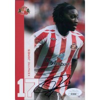 Kenwyne Jones Sunderland AFC Signed 4x6 Cardstock Promo Photo JSA Authenticated