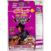Ty Murray PBR Bull Rider Signed Raisin Bran Cereal Box JSA Authenticated