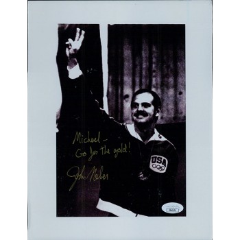 John Naber Olympic Swimmer Signed 8.5x11 Page Photo JSA Authenticated John Naber Olympic Swimmer Signed 8.5x11 Page Photo JSA Authenticated