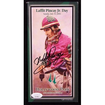 Laffit Pincay Jr. Jockey Signed Hollywood Park Program JSA Authenticated