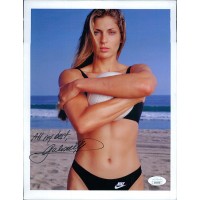 Gabrielle Reece Volleyball Player Signed 8.5x11 Cardstock Photo JSA Authentic