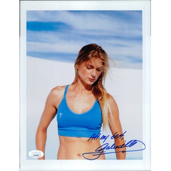 Gabrielle Reece Volleyball Player Signed 8.5x11 Cardstock Photo JSA Authentic