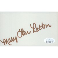 Mary Lou Retton Olympic Gymnast Signed 3x5 Index Card JSA Authenticated