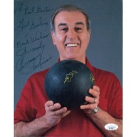 Carmen Salvino PBA Bowler Signed 8x10 Cardstock Photo JSA Authentic Personalized
