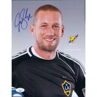 Josh Saunders LA Galaxy Signed 8.5x11 Cardstock Photo JSA Authenticated