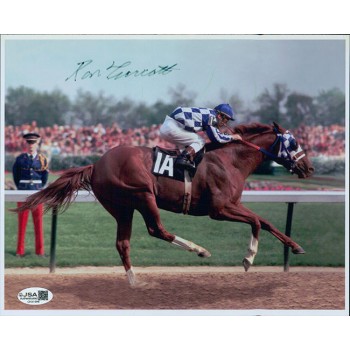 Ron Turcotte Jockey Signed 8x10 Matte Photo JSA Authenticated Ron Turcotte Jockey Signed 8x10 Matte Photo JSA Authenticated