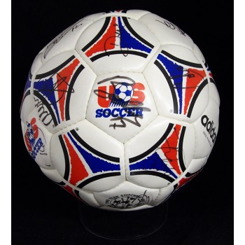 United State World Cup Team Signed Soccer Ball By 25 UDA Authenticated Cut